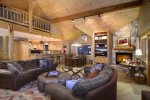 Gas Fireplace and Open Floor Plan